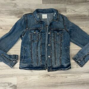NWOT American Eagle Studded Jean Jacket